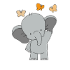 Bébé éléphant 🧡🧡🧡🧡