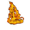 Fire Sailing Boat