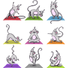 Yoga Mice Pose Meditation Relaxation
