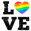 Love Pride Rainbow Heart