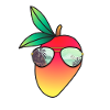 Mango with sunglasses