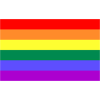 Rainbow flag for tolerance
