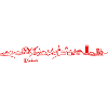 Skyline Brabant - RED (Multi Color Vector)
