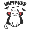 Vampurr Chat Vampier Halloween