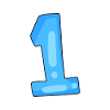 1 light blue