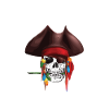 Piraten Herz Pirat Seeräuber Piratenhut