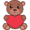 Teddy bear with heart