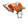 Japanese Nigiri Sushi Sleepwalking