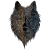 Wolf Animal Face T Shirt Animal Motiv Print