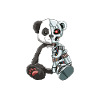 Cute Panda Bear Scary Robot Cybernetic Animal