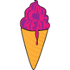 Love Ice Cream Blackberry purple pink