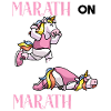 Maratoneta Unicorno Maratona Maratona Corridori