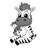 Zebra Familie - Zebra met Baby - Zebra