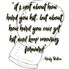 Rocky Inspirational Quote Black