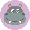 Hippo hippopotame tête