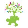 Autism Awareness Puzzle Tree