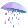Umbrella with drops
