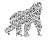 Gorillas Pattern Gorilla