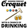 Croquet Players Drinking Drink Funny