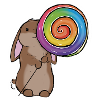 Lollipop rabbit