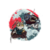 Samurai Cats Kendo Ninja Japonia Katana Sinobi Prezent