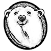 Schmunzelnder Eisbär