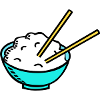 Rice in a bowl