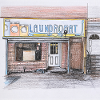 Laundromat Laundromat Poster Freehand Drawing
