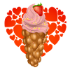Bubblewaffel crème glacée estivale