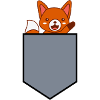 fox in a pocket