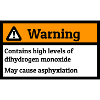 Dihydrogen monoxide warning label