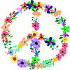 Peace Hippi Flower Power