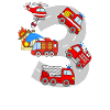 3 års brandvæsen fødselsdag børn
