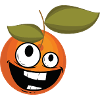 Glückliche Orange