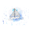 Aquarell Schiffchen