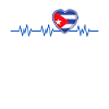Cuba Coeur drapeau Pouls Cuban