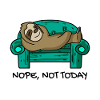 Sloth funny on sofa gift
