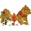 Autumn Forest Wildlife Silhouette