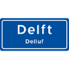 Delft place name sign