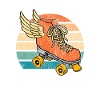 Cool Roller Skating Skate Girl