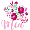 mia,name,flowers,Hungarian flowers,pink,pink