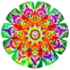Farbenfrohes hippes Mandala