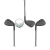 Golfschläger Golfspieler