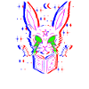 Techno Rabbit Demon Halloween Gothic