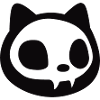 Chat noir vampire Radios d’Halloween