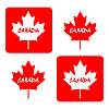 Canada maple leaf flags design