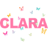 Clara - Bellissimo nome con farfalle, ragazze