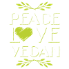 peace love vegan