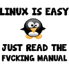 Linux Sysadmin Easy lustiger Spruch