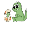 Dinosaurs with Baby Dinosaurs
